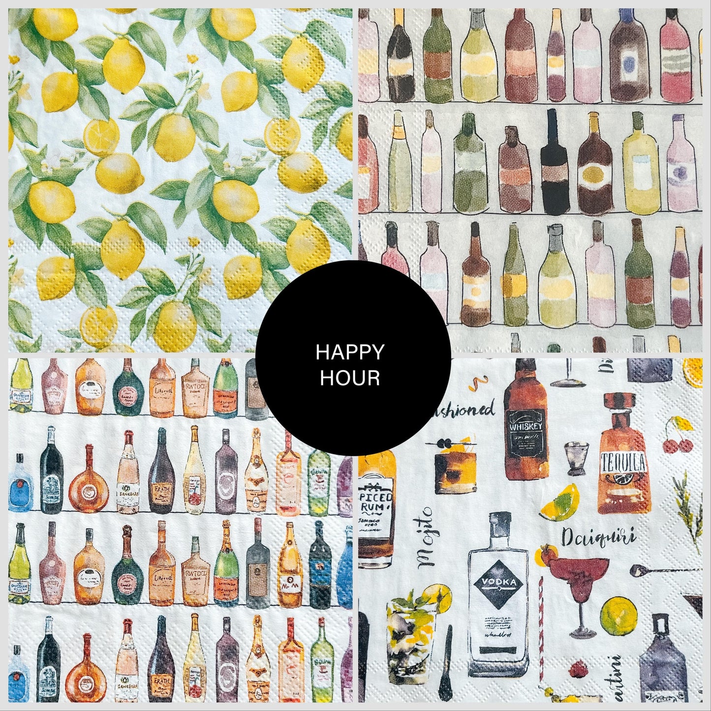 Happy Hour Decoupage DIY Kit