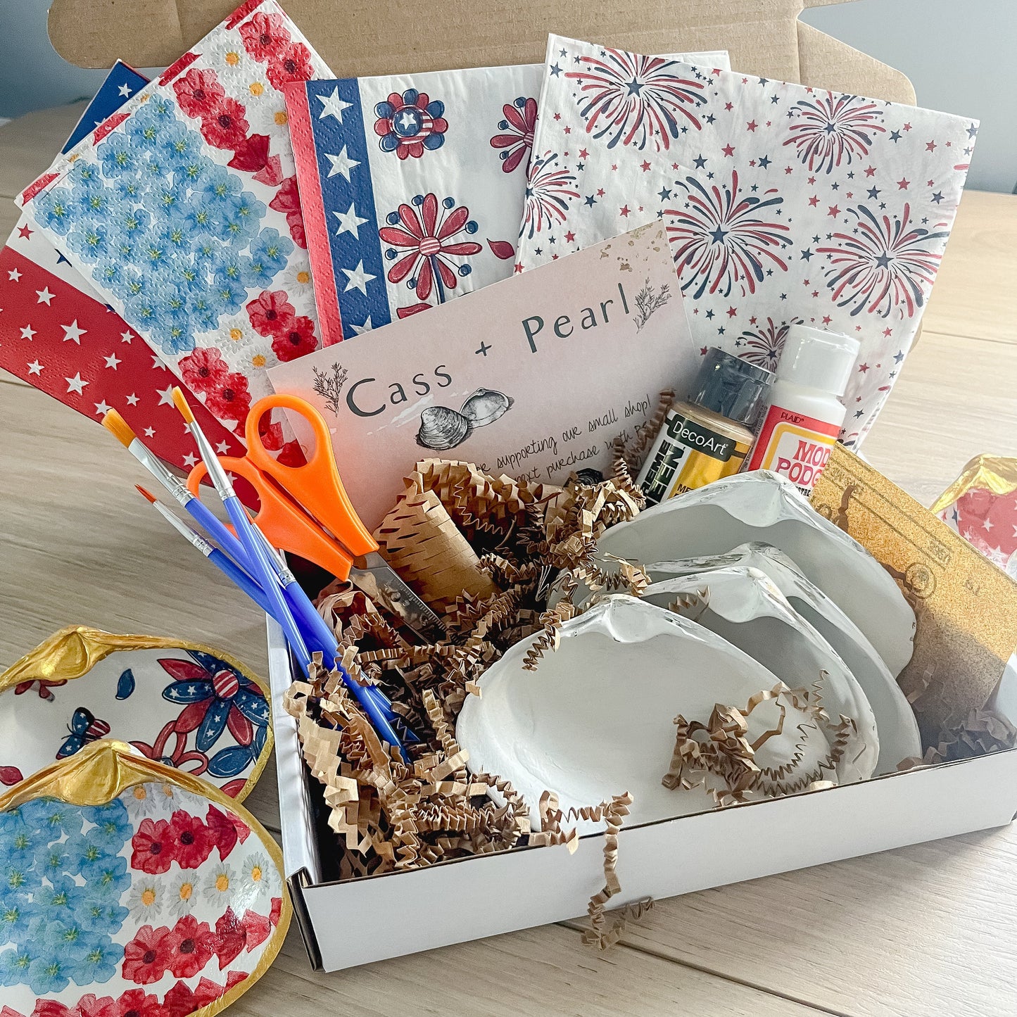 Patriotic Decoupage DIY Kit