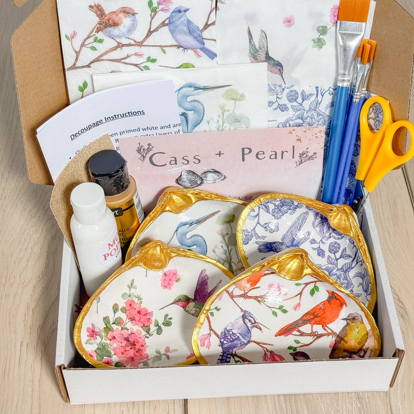 Birds Decoupage DIY Kit