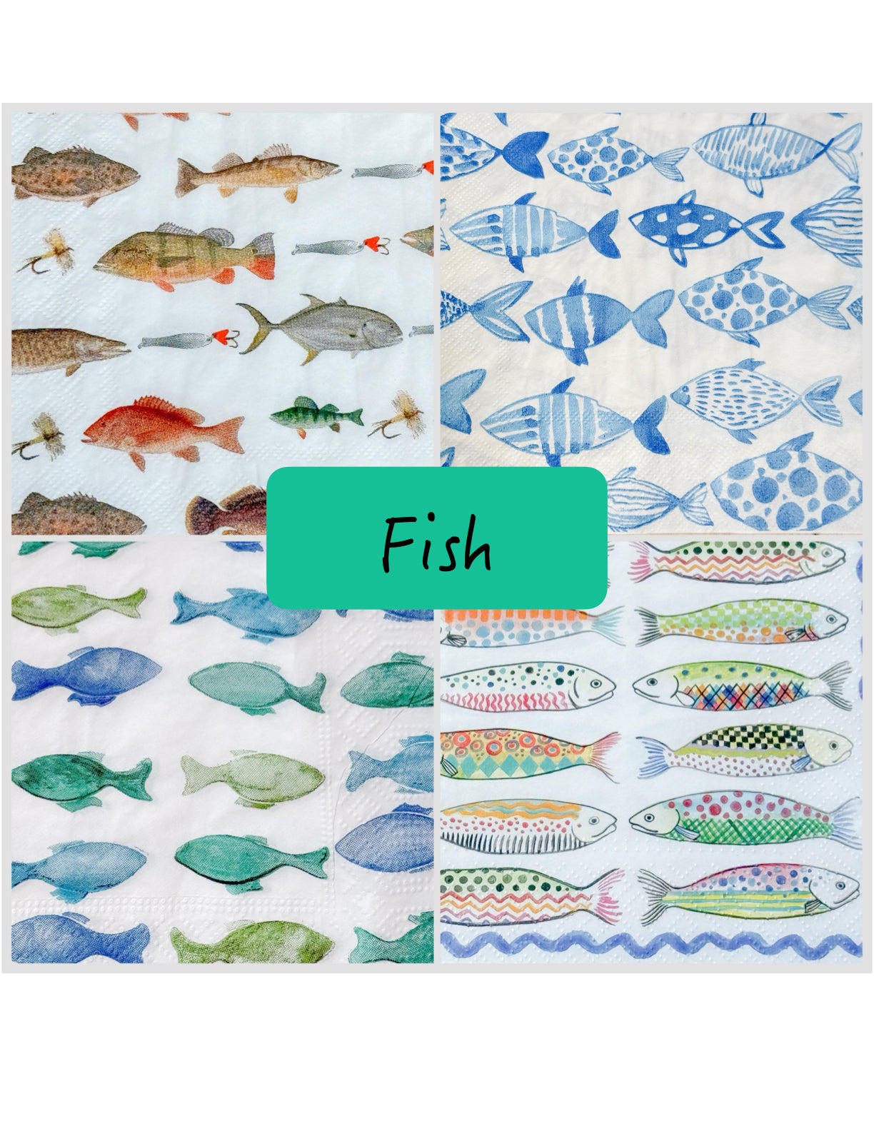 Fish Decoupage DIY Kit