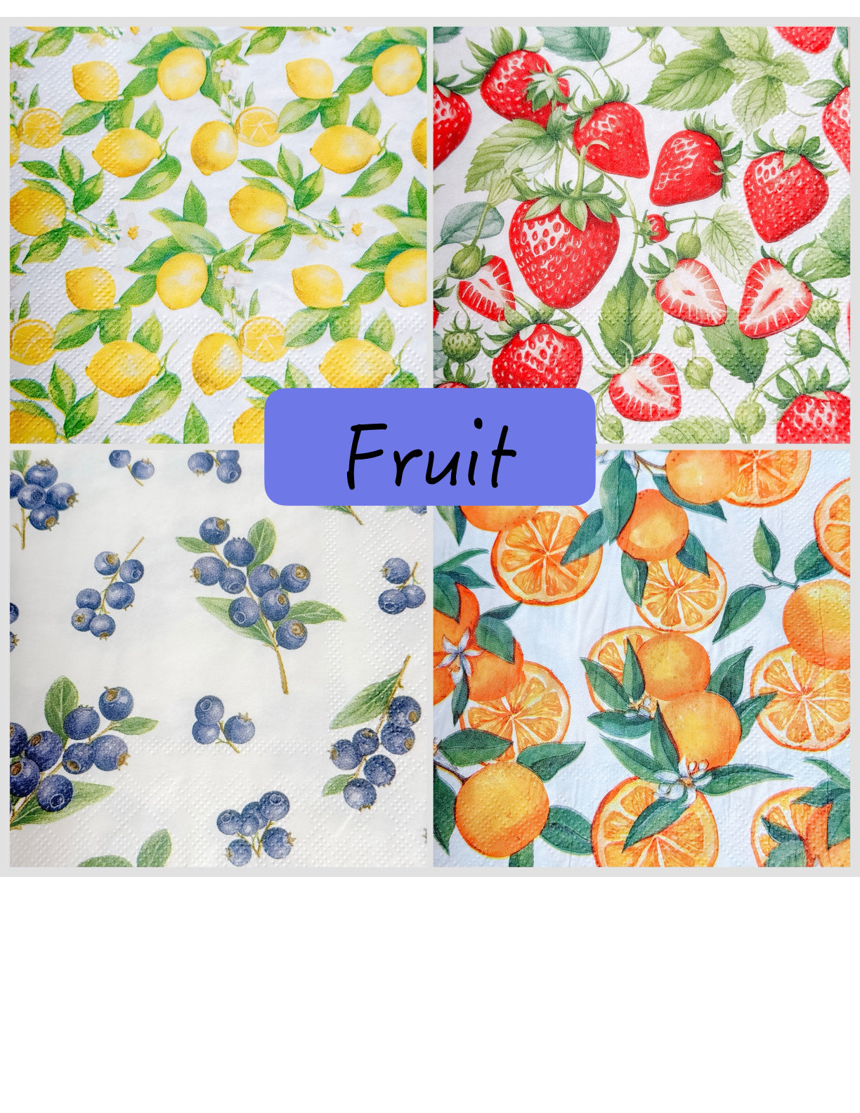 Fruit Decoupage DIY Kit