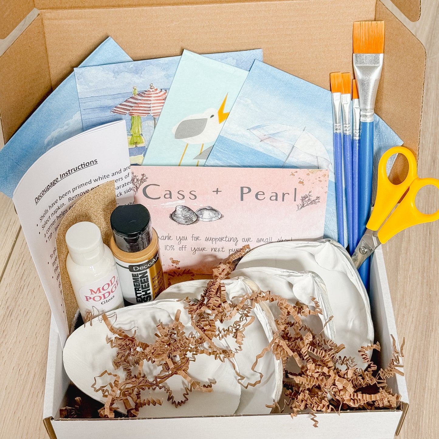 Seashore Decoupage DIY Kit