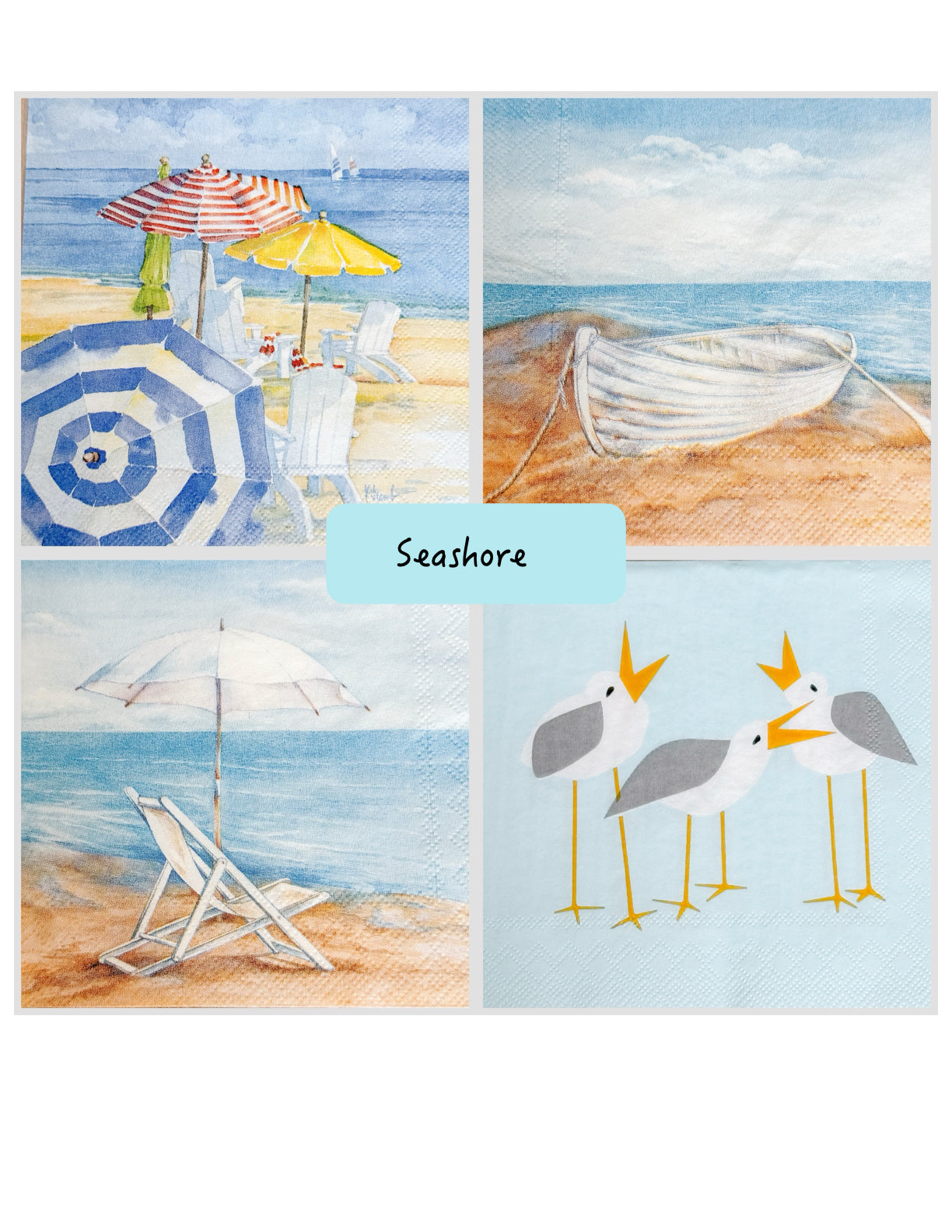 Seashore Decoupage DIY Kit