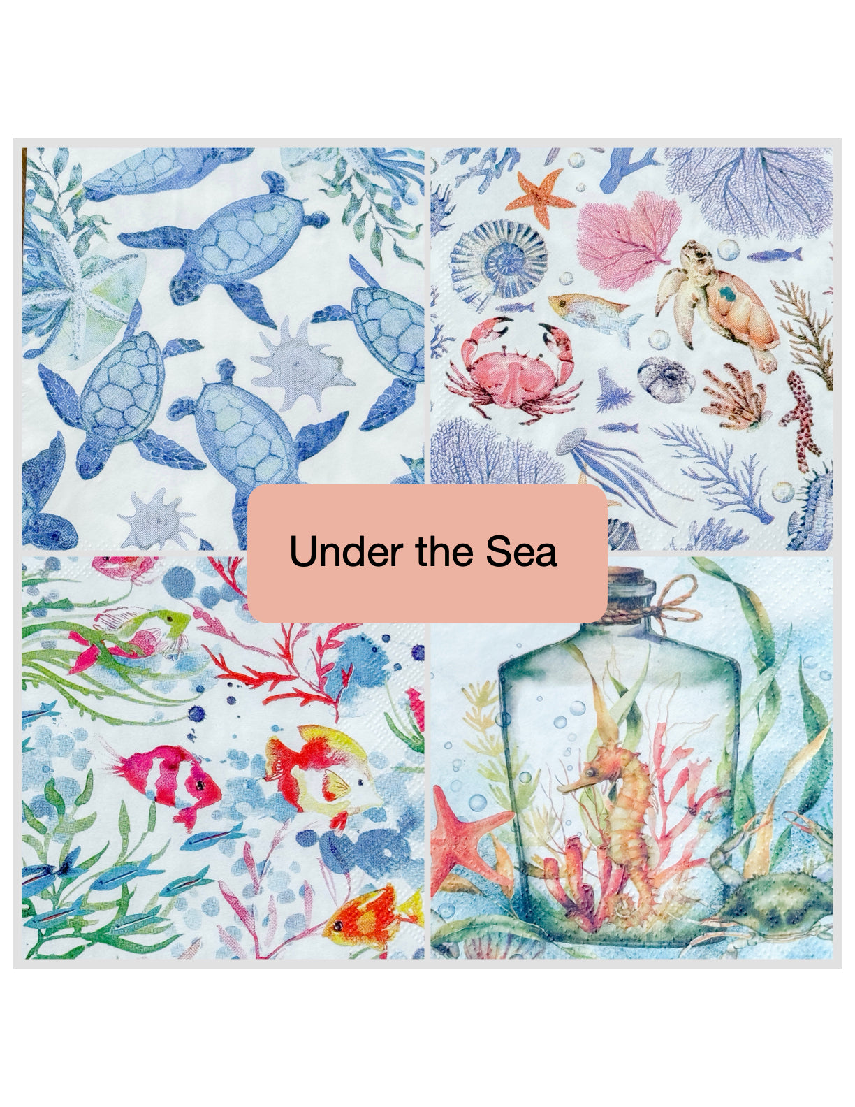 Under The Sea Decoupage DIY Kit