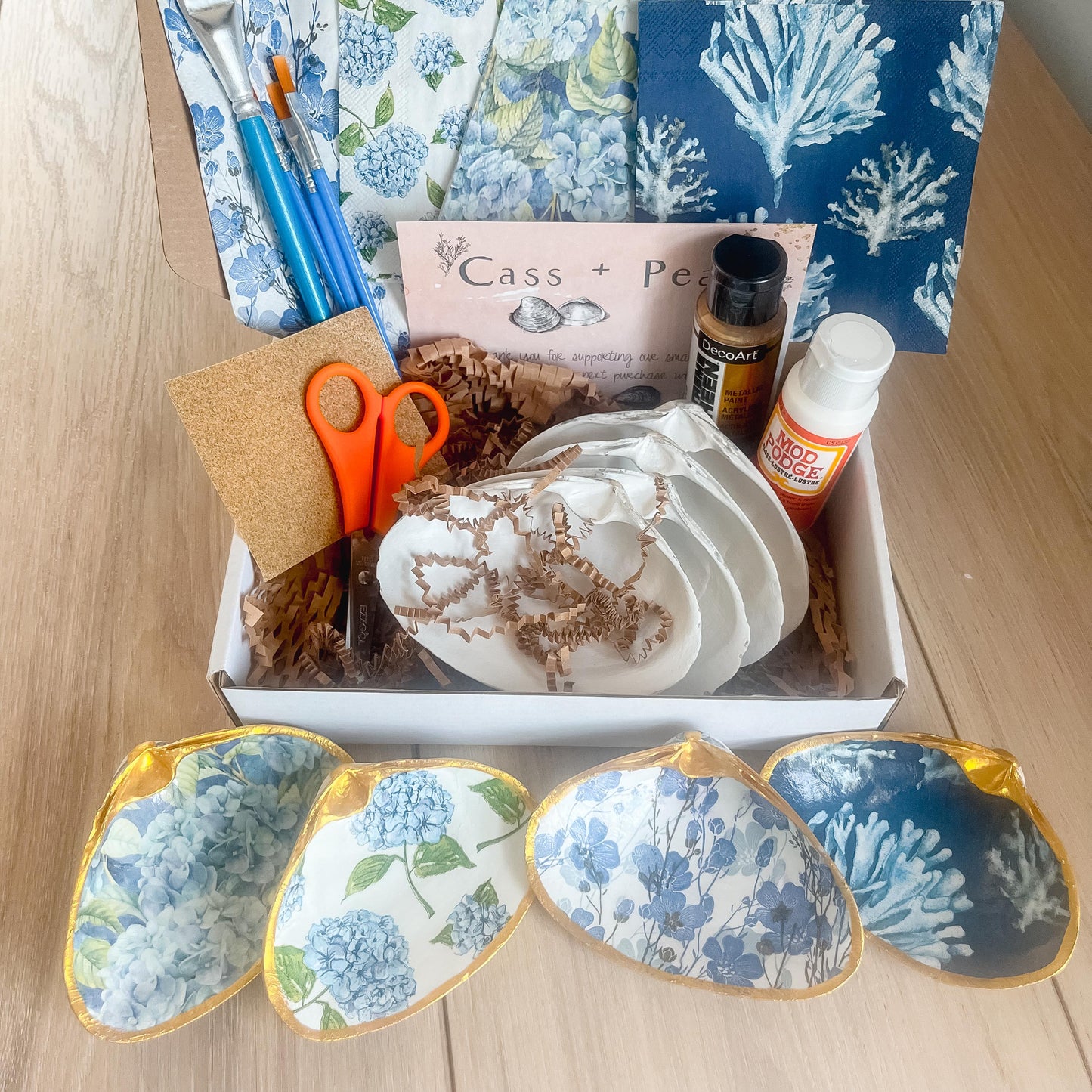 Blue Decoupage DIY Kit