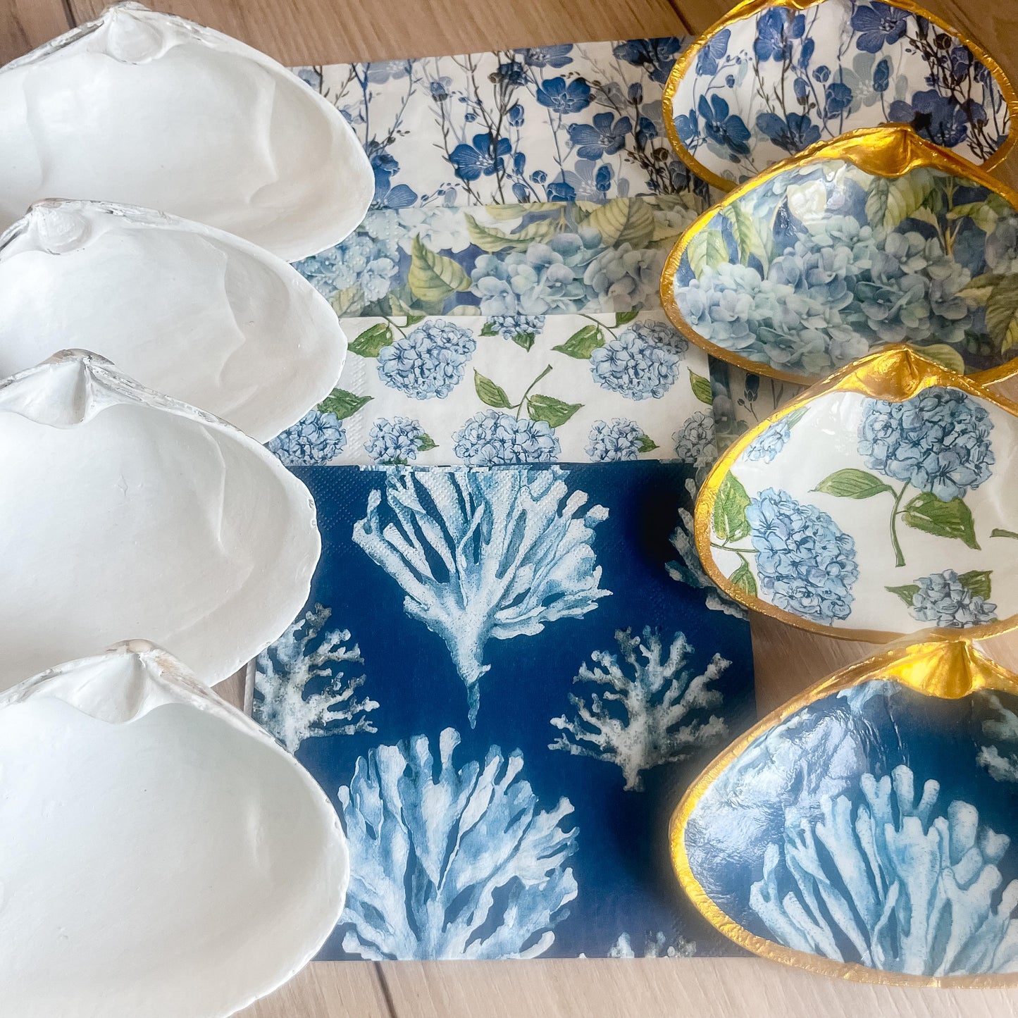 Blue Decoupage DIY Kit