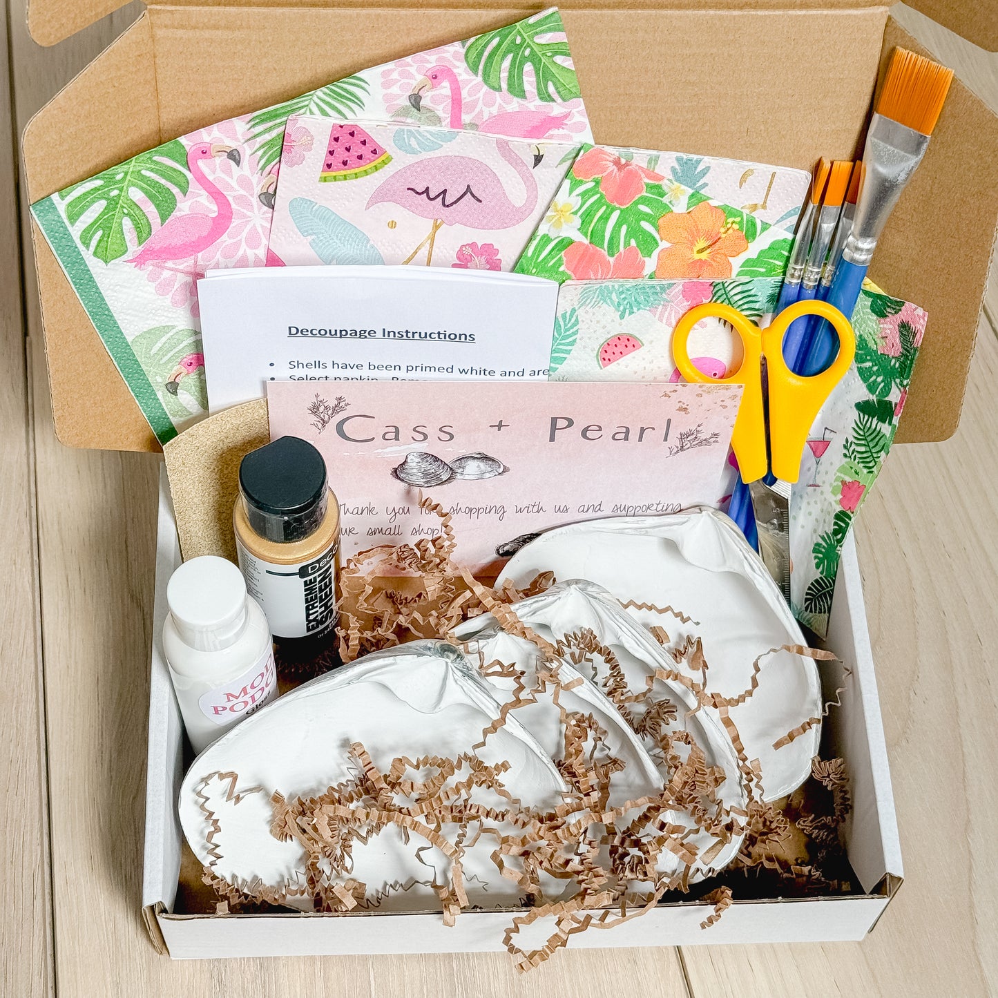 Flamingo Decoupage DIY Kit