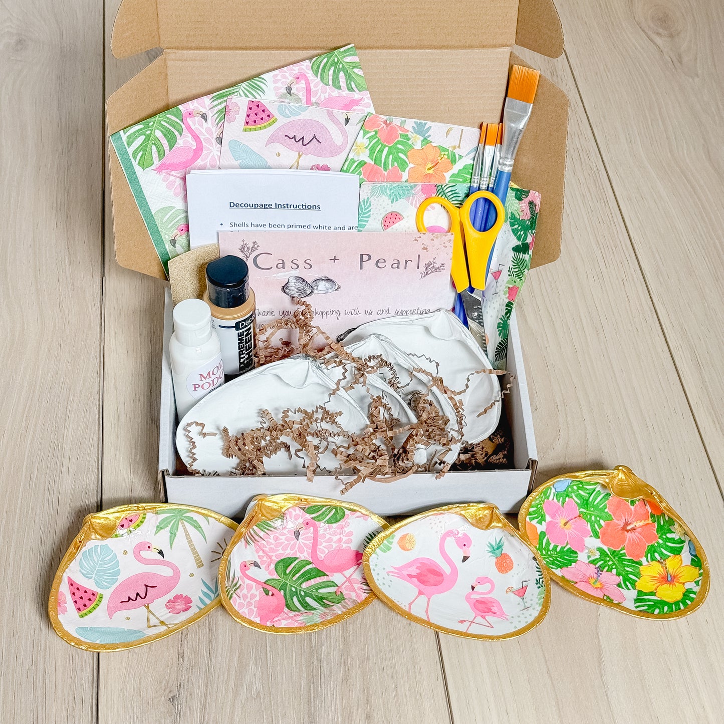 Flamingo Decoupage DIY Kit