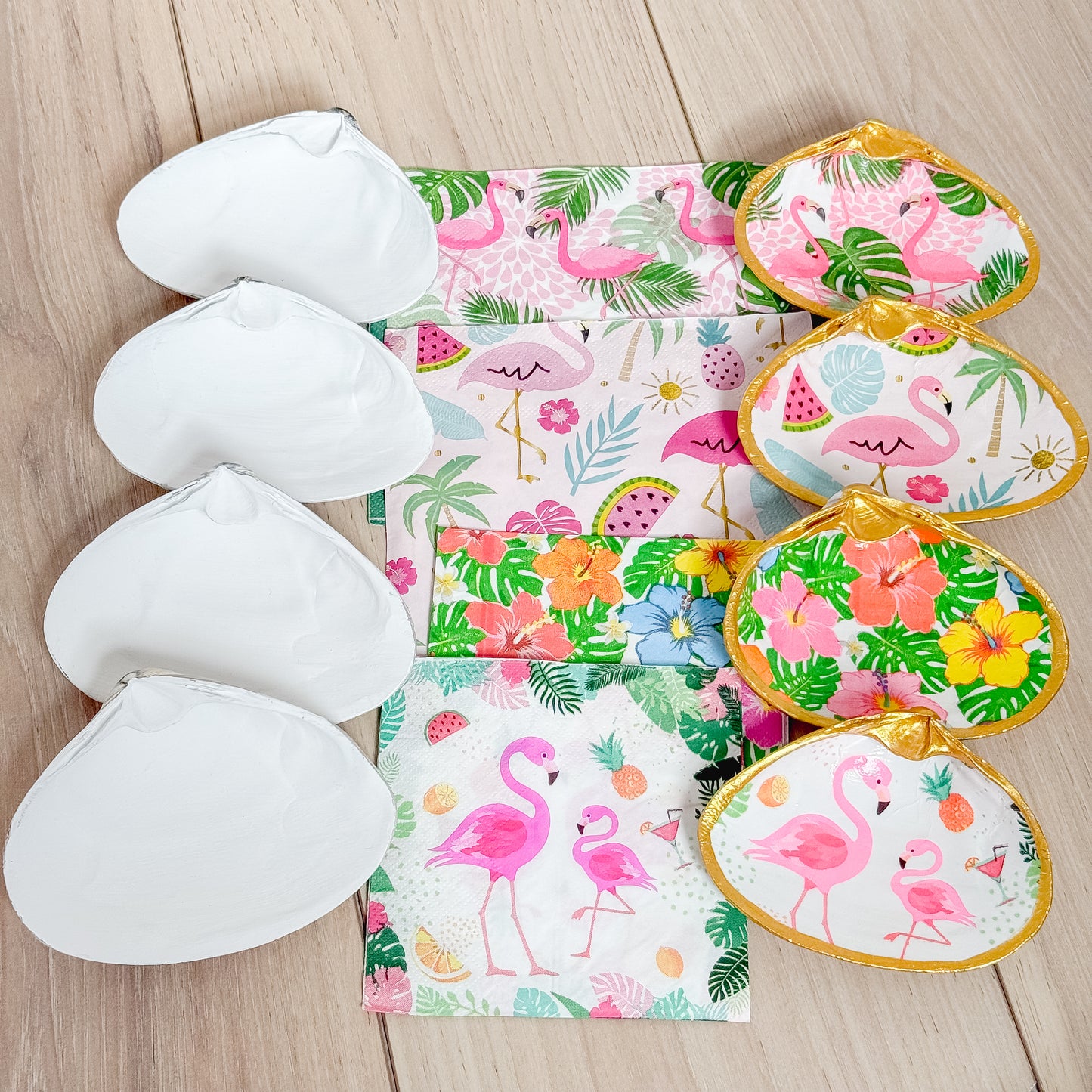 Flamingo Decoupage DIY Kit