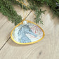 Seaside Clam Shell Christmas Ornament