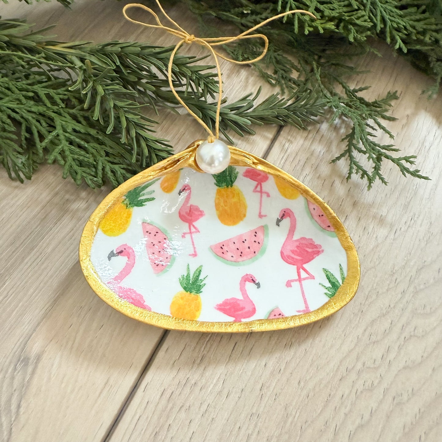 Floridian Clam Shell Christmas Ornament