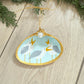 Seashore Clam Shell Christmas Ornament