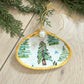 Vintage Clam Shell Christmas Ornament