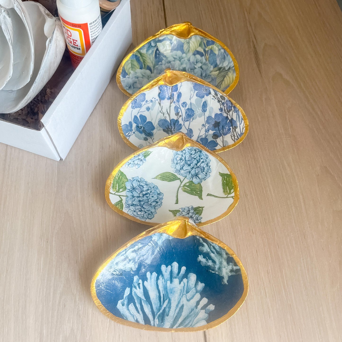 Blue Decoupage DIY Kit