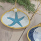 Blue Shells Clam Shell Christmas Ornament